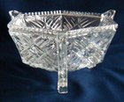 Art Deco Style Hexagonal pressed glass bowl