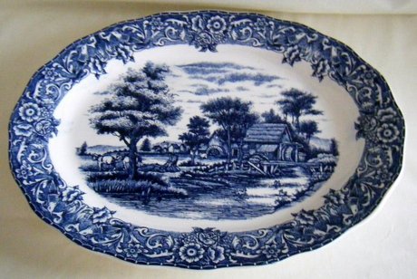 Vintage Staffordshire Pottery Platter