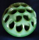 Davidson Jade glass flower frog