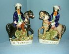 C19th Pair of Staffordshire Figures - Dick Turpin and Tom King