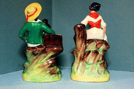 Pair of Victorian Staffordshire Figures