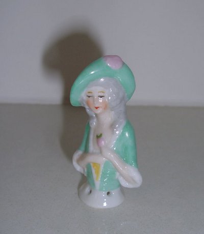 Porcelain Pin Doll - German  Early C20th