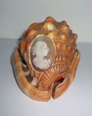 Victorian Cameo Carved Conch Shell