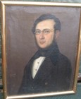 19th C oil on canvas, portrait of a Gentleman