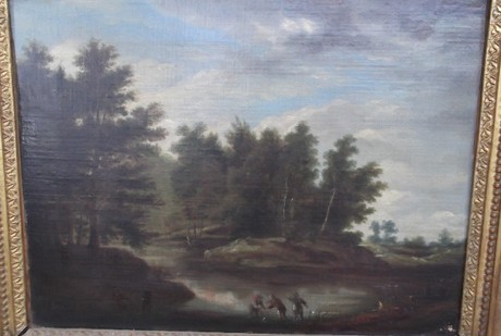 18th C oil on canvas, landscape