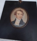 19th century portrait miniature of a young man