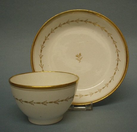 A Rare Unrecorded Minton Tea Bowl and Saucer