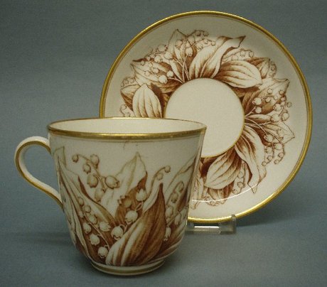 An Early Victorian Coffee Cup and Saucer