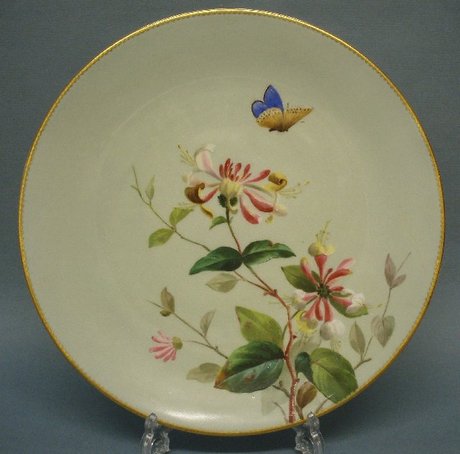 A Minton Hand Painted Cabinet Plate