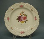 A Hand Painted Machin Plate in the 'Moustache' Shape