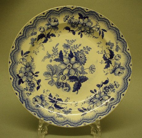 A Fine Blue and White Pearlware Dish
