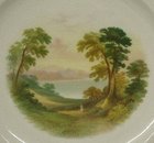 An Early Victorian Hand Painted Dessert Plate