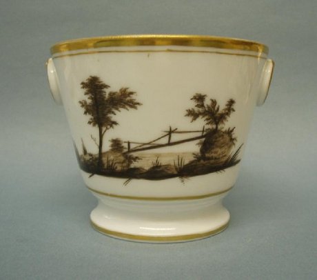 A Small French Hand Painted Cachepot