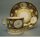 A Rare Minton Coffee Can and Saucer