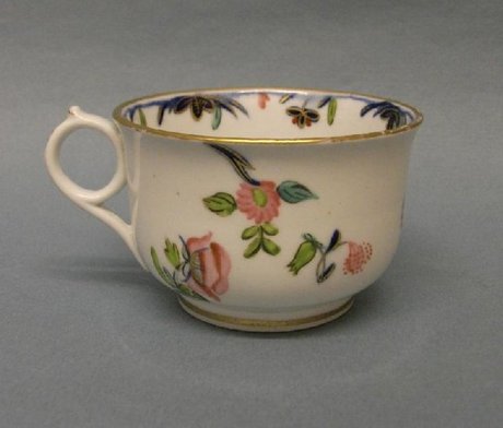 An Attractive Miles Mason Porringer Shape Cup and Saucer