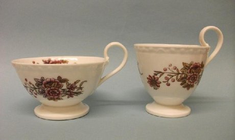A Ridgway Tea Cup, Coffee Cup and Saucer