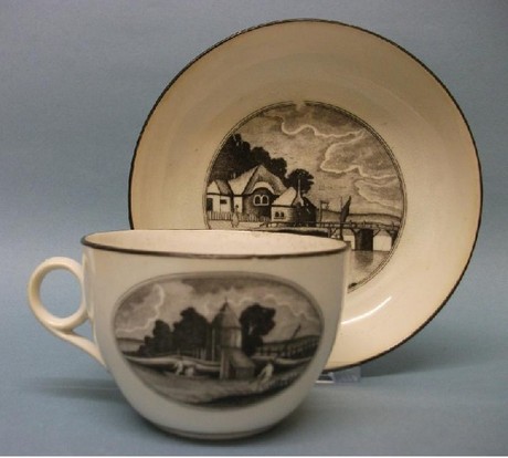 A Machin Bute Shape Cup and Saucer