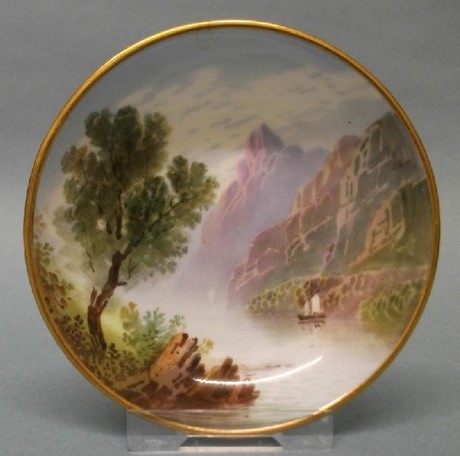 A Small Minton Hand-Painted Dish