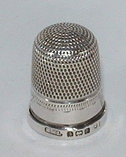 Silver Sewing Thimble. Makers Henry Williamson Ltd.