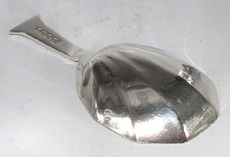 Silver Caddy Spoon. Makers A.I.W.A.B