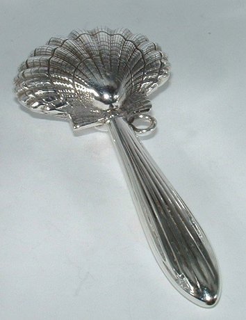 A Sterling Silver Clam Rattle