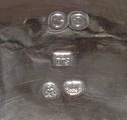 Silver Georgian Salt Cauldrons. By Solomon Royes & John East Dix.