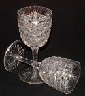 Pair of Hobnail Sherry Glasses