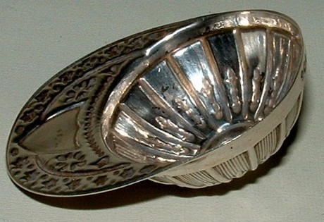 Silver Jockey's Cap Caddy Spoon
