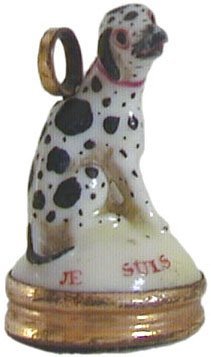 Girl in the Swing Porcelain Seal St. James Factory