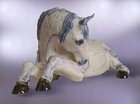 The Dapple Grey Mare Signed Vintage Art Pottery Sculpture