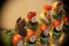 Delightful and Highly Collectable Italian Metal Painted Chess Set