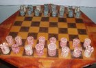 Remarkable Gaelic Chess Set by M.King