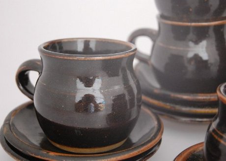 Winchcombe Pottery Cup and Saucer Set