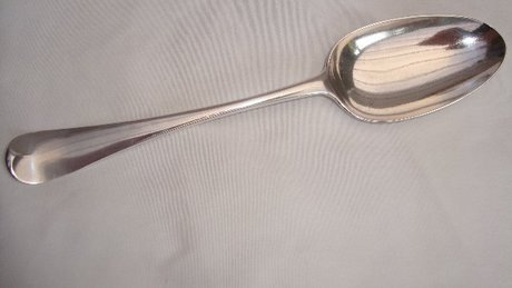 Very Good Hanoverian Table Spoon, 1755/1756