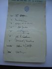 1935 Oxford & Cambridge Boat Race:  Signatures of the crews.