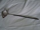 Solid Silver Toddy Ladle with Queen Anne Coin:  1711