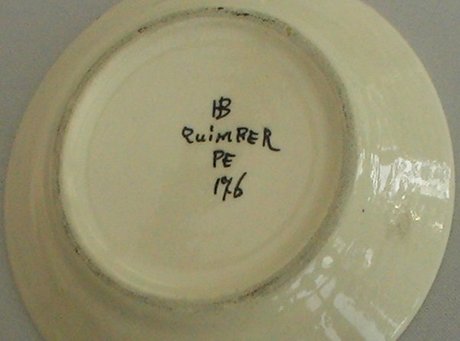 Quimper Plate c1942