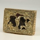 Early 19th Century Gilded French Box with Tortoiseshell