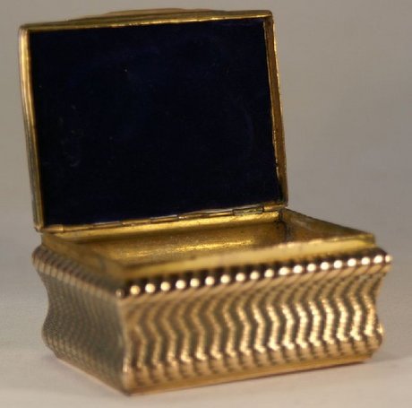 Early 19th Century Gilded French Box with Tortoiseshell