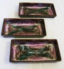 A Set Of Three French Vallauris Art Pottery Glazed Dishes