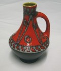 West German Bay Keramik 67 17 Mid Century Pop Art Lava Vase