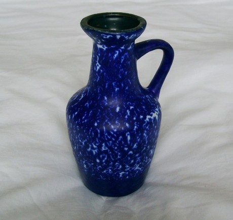 ES Keramik West German Modernist Volcanic Glaze Vase