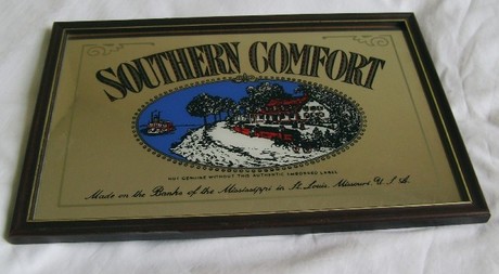 Southern Comfort Genuine Pub Advertising Display Mirror