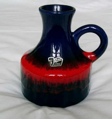 Silberdistel Keramik West German Modernist Pop Art Vase