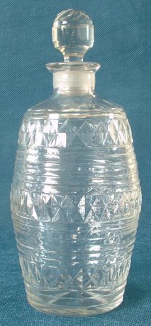 Georgian Cut Lead Crystal Cordial Bottle c.1800  1810