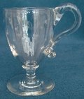Late Victorian Star Cut Lead Crystal Custard Cup