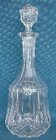 Mid Victorian Mallet Shaped Panel Cut Lead Crystal Decanter