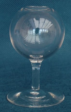 19th Century Miniature Lead Crystal Lacemakers Lamp
