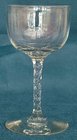 Pair of Whitefriars Wine Glasses with Faceted Stems No. 2604