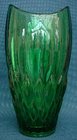 Sklo Union (Bohemia) Large Emerald Green Vase No. 12992
